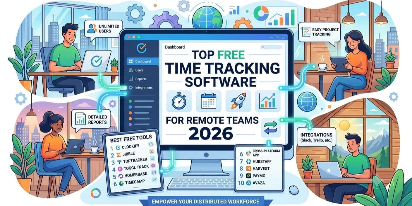 10 Best Free Time Tracking Software for Remote Teams of 2026