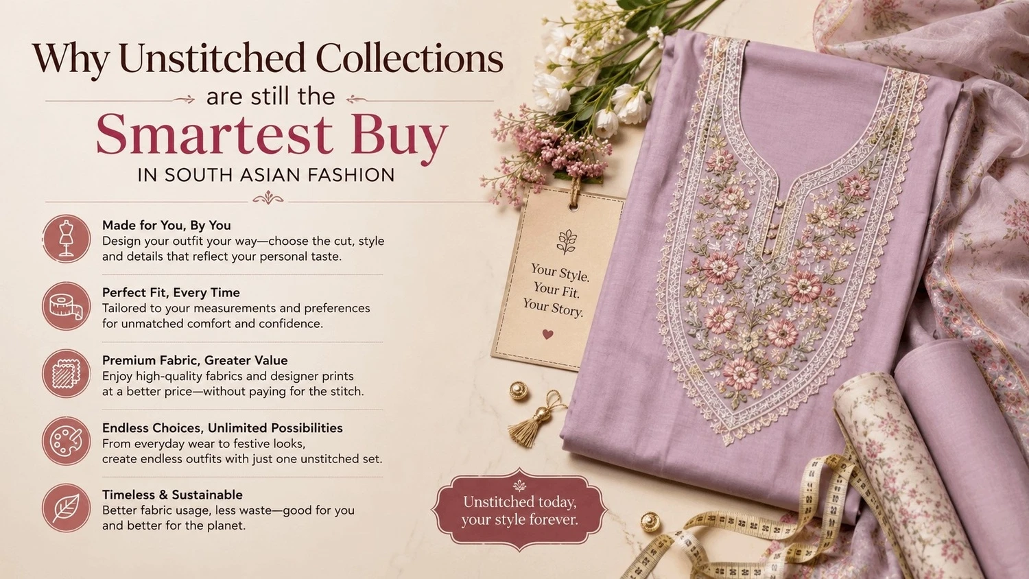 Why unstitched collections are still the smartest Buy in South Asian fashion